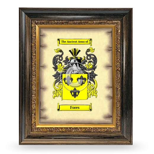 Fores Coat of Arms Framed - Heirloom