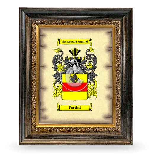 Fortini Coat of Arms Framed - Heirloom