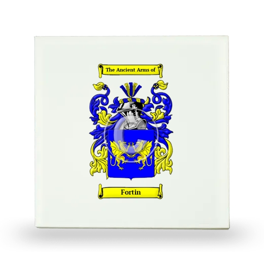 Fortin Small Ceramic Tile with Coat of Arms