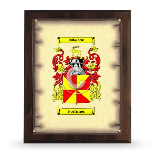 Fortunes Coat of Arms Plaque