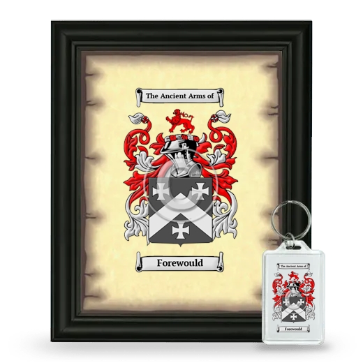 Forewould Framed Coat of Arms and Keychain - Black