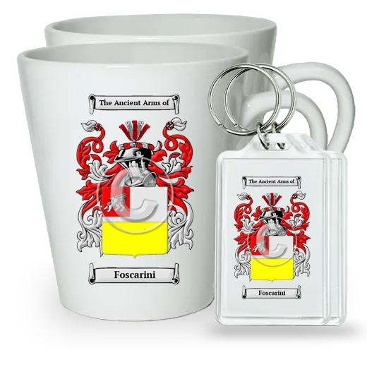 Foscarini Pair of Latte Mugs and Pair of Keychains