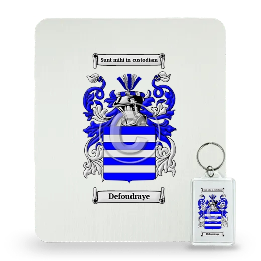 Defoudraye Mouse Pad and Keychain Combo Package