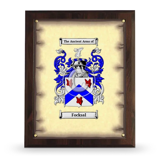 Focksal Coat of Arms Plaque
