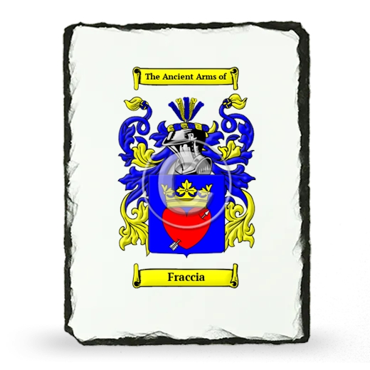 Fraccia Coat of Arms Slate