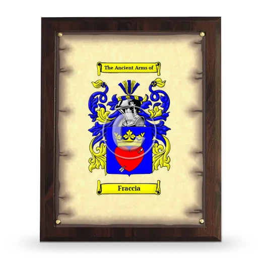 Fraccia Coat of Arms Plaque