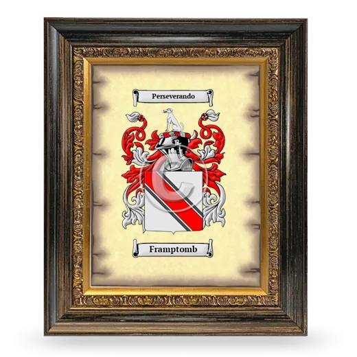 Framptomb Coat of Arms Framed - Heirloom