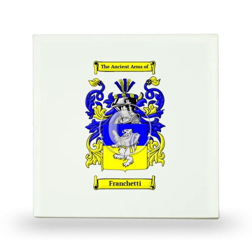 Franchetti Small Ceramic Tile with Coat of Arms