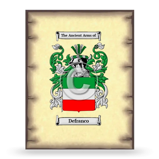 Defranco Coat of Arms Print