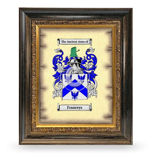 Franceys Coat of Arms Framed - Heirloom