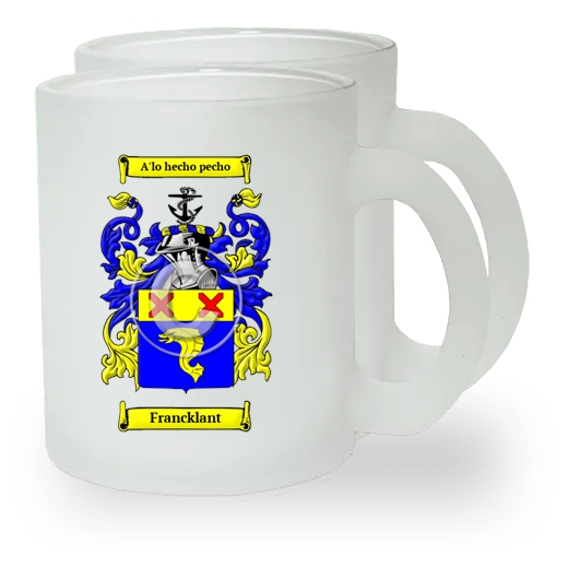 Francklant Pair of Frosted Glass Mugs