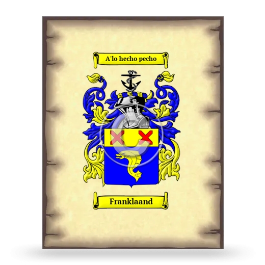 Franklaand Coat of Arms Print