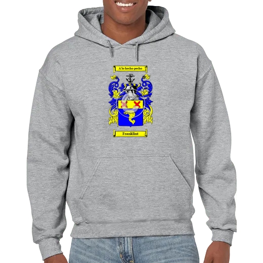 Franklint Grey Unisex Coat of Arms Hooded Sweatshirt