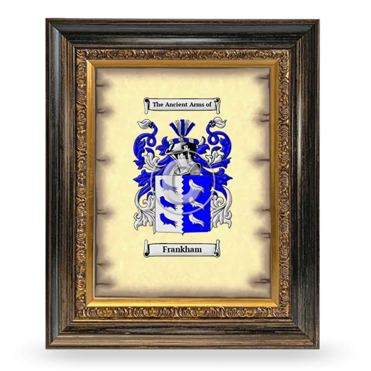 Frankham Coat of Arms Framed - Heirloom