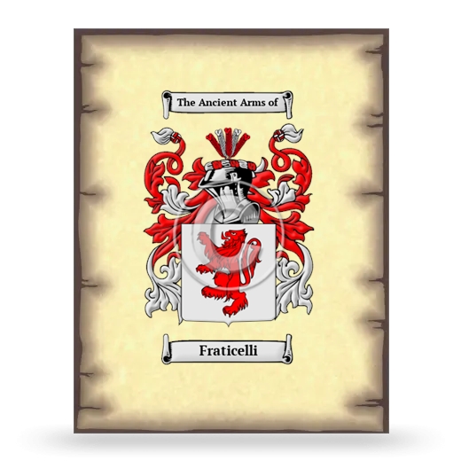 Fraticelli Coat of Arms Print