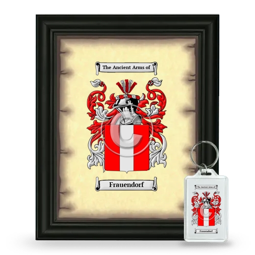 Frauendorf Framed Coat of Arms and Keychain - Black