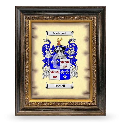 Frichell Coat of Arms Framed - Heirloom