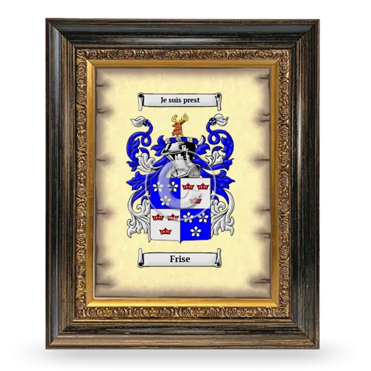 Frise Coat of Arms Framed - Heirloom