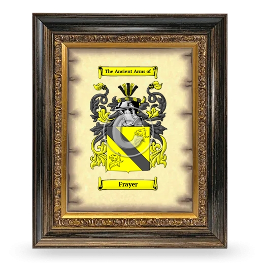 Frayer Coat of Arms Framed - Heirloom