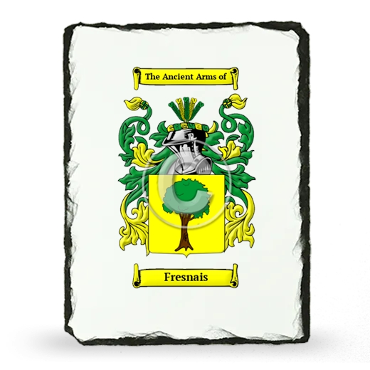 Fresnais Coat of Arms Slate