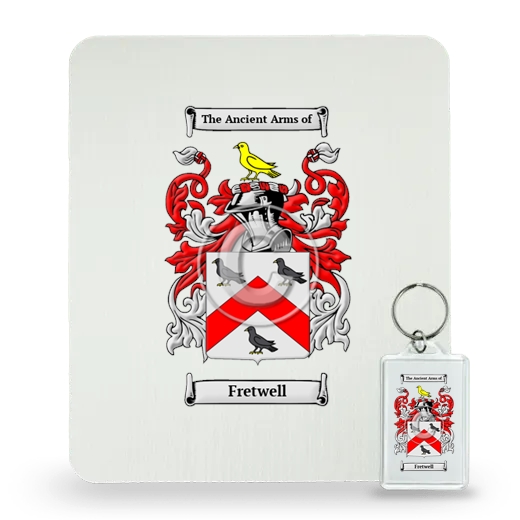 Fretwell Mouse Pad and Keychain Combo Package