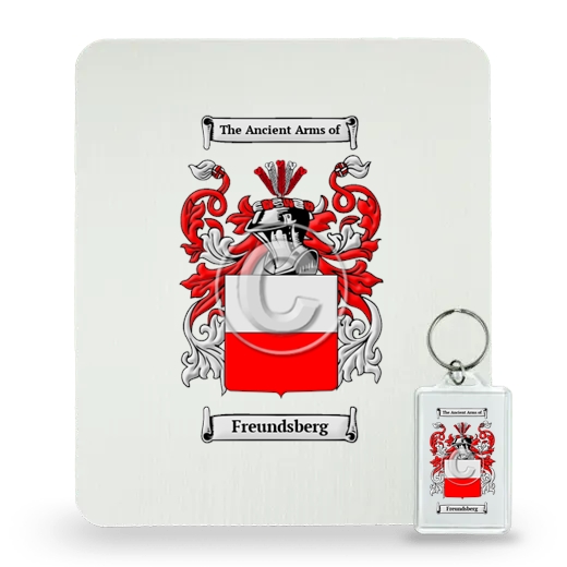 Freundsberg Mouse Pad and Keychain Combo Package