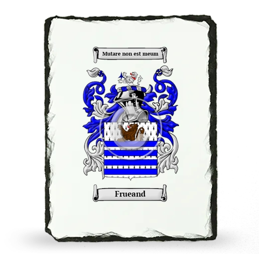 Frueand Coat of Arms Slate