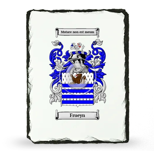 Frueyn Coat of Arms Slate