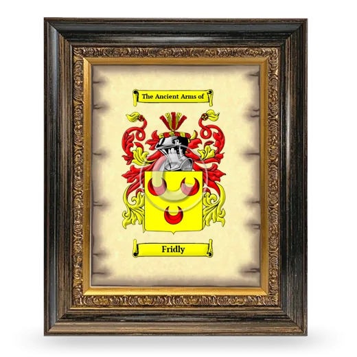 Fridly Coat of Arms Framed - Heirloom