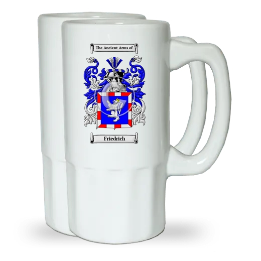 Friedrich Pair of Beer Steins