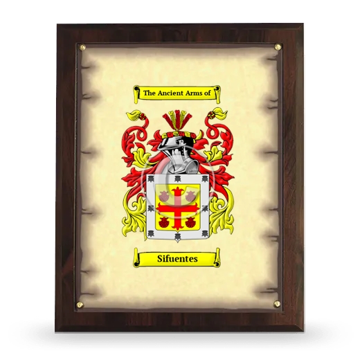 Sifuentes Coat of Arms Plaque