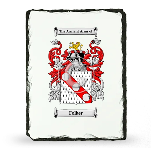 Folker Coat of Arms Slate