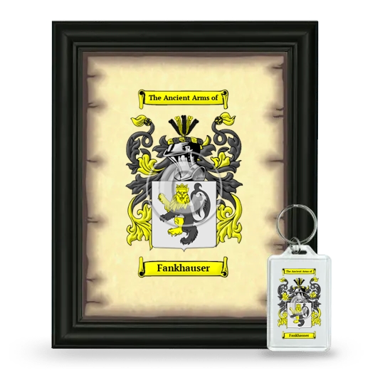 Fankhauser Framed Coat of Arms and Keychain - Black