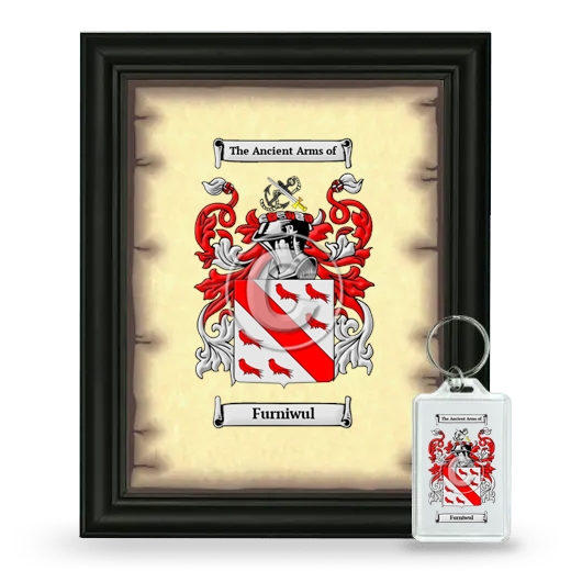 Furniwul Framed Coat of Arms and Keychain - Black