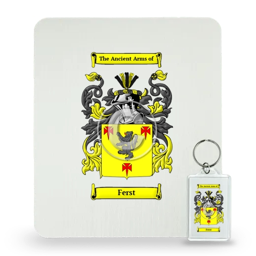 Ferst Mouse Pad and Keychain Combo Package