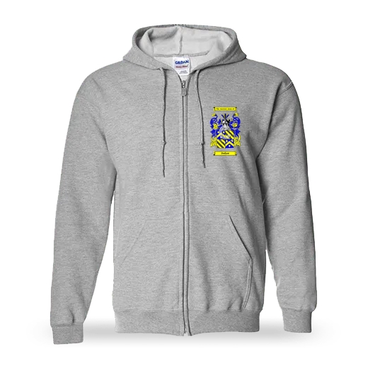 Dufyot Unisex Coat of Arms Zip Sweatshirt