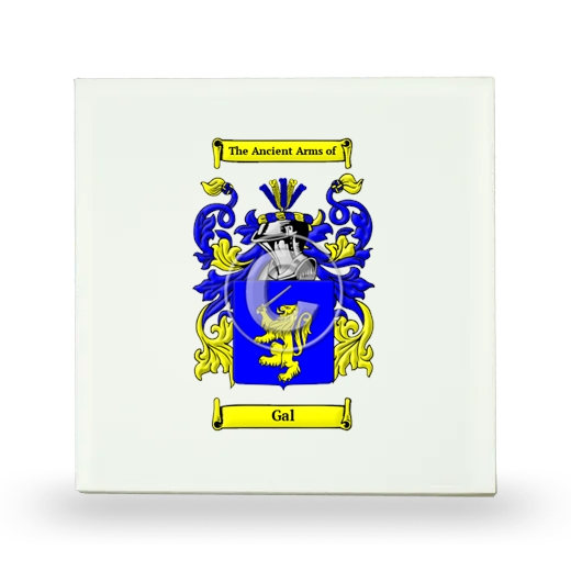 Gal Small Ceramic Tile with Coat of Arms