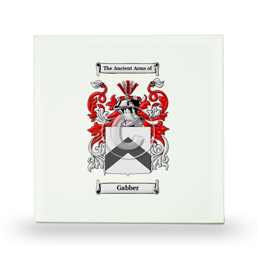 Gabber Small Ceramic Tile with Coat of Arms