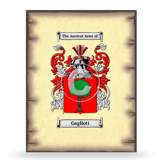 Gaglioti Coat of Arms Print