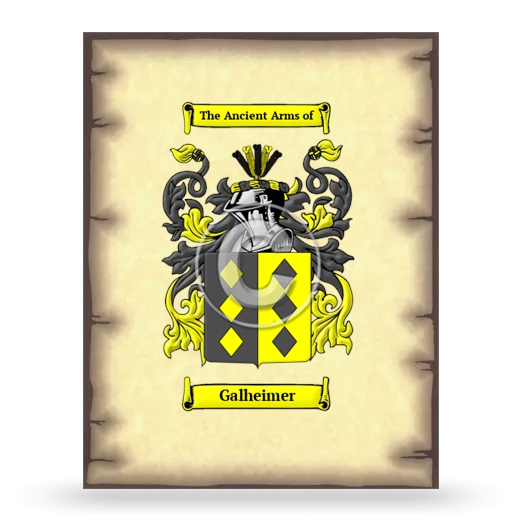 Galheimer Coat of Arms Print