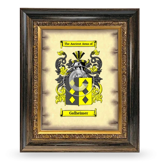 Galheimer Coat of Arms Framed - Heirloom