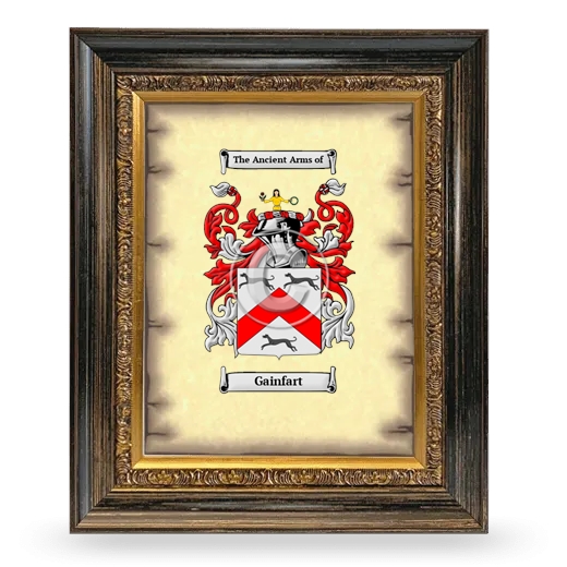 Gainfart Coat of Arms Framed - Heirloom