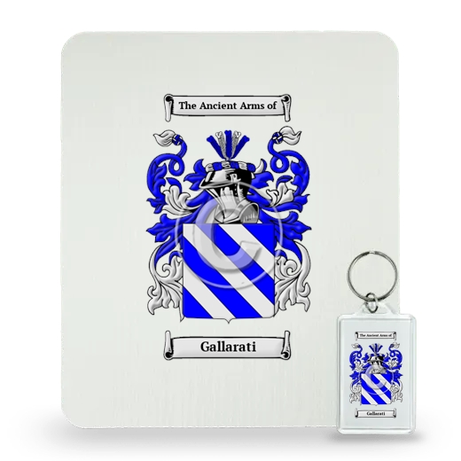 Gallarati Mouse Pad and Keychain Combo Package