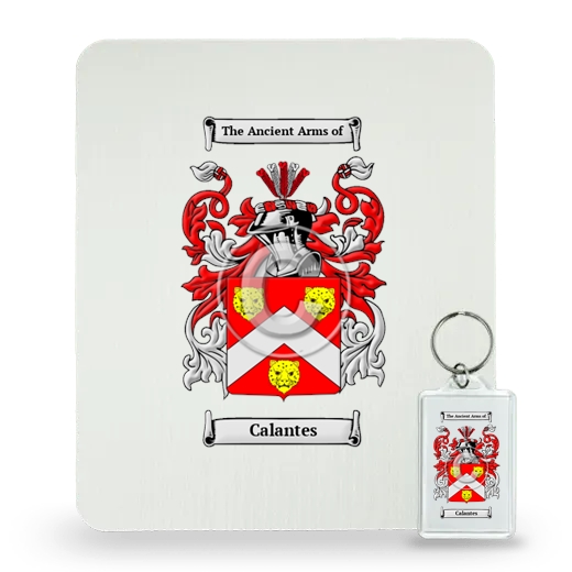 Calantes Mouse Pad and Keychain Combo Package
