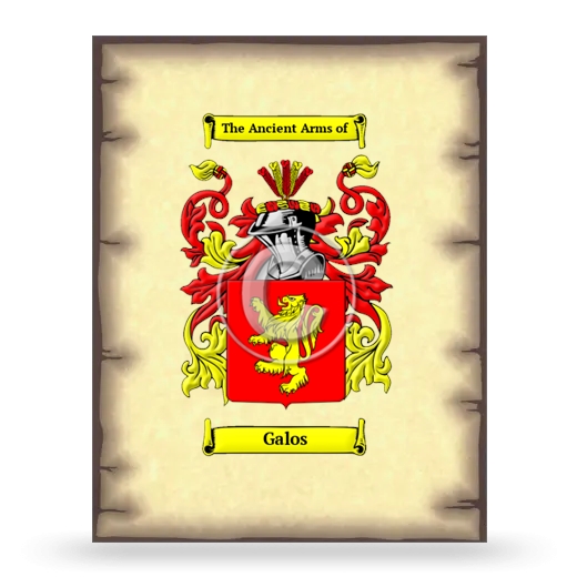 Galos Coat of Arms Print