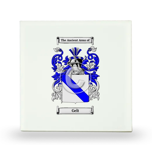 Gelt Small Ceramic Tile with Coat of Arms