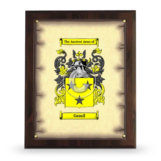 Gamil Coat of Arms Plaque