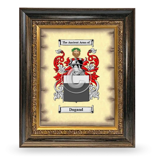 Dugand Coat of Arms Framed - Heirloom