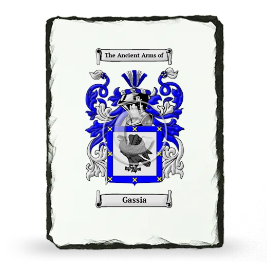 Gassia Coat of Arms Slate