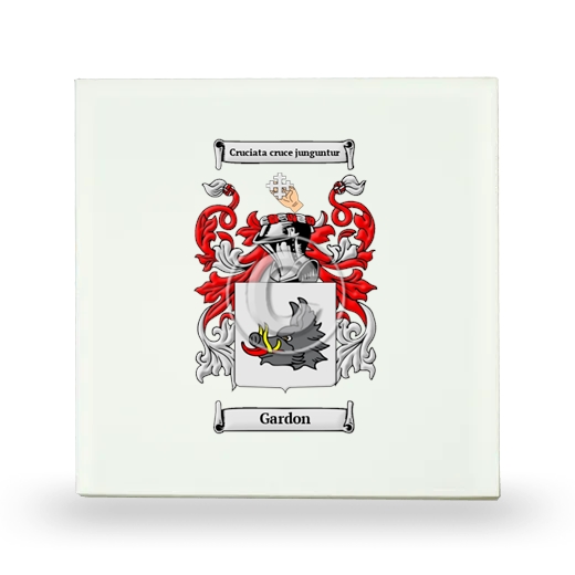 Gardon Small Ceramic Tile with Coat of Arms